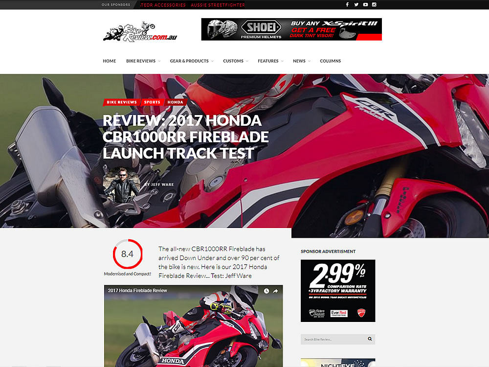 motorcycle website specialist australia